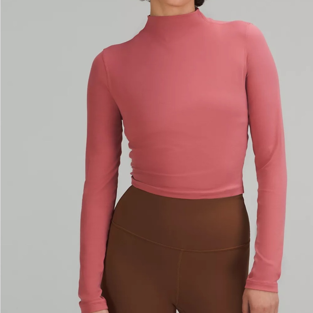 Lululemon All Aligned Mock Neck Long Sleeve Shirt